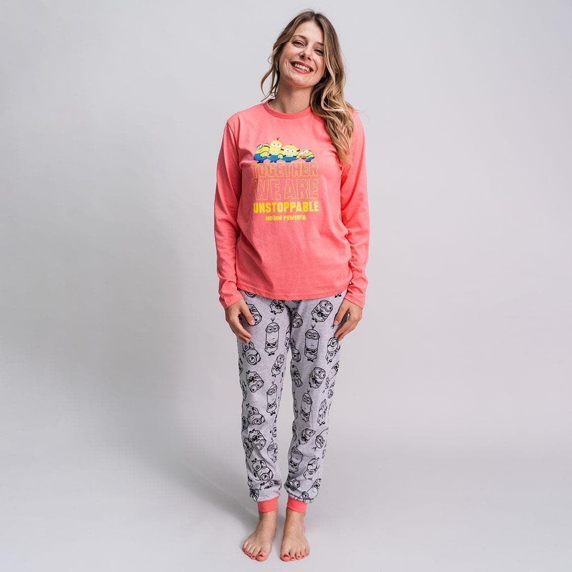 PIJAMA LARGO SINGLE JERSEY MINIONS SRA - 2900000396 - Imagen 1