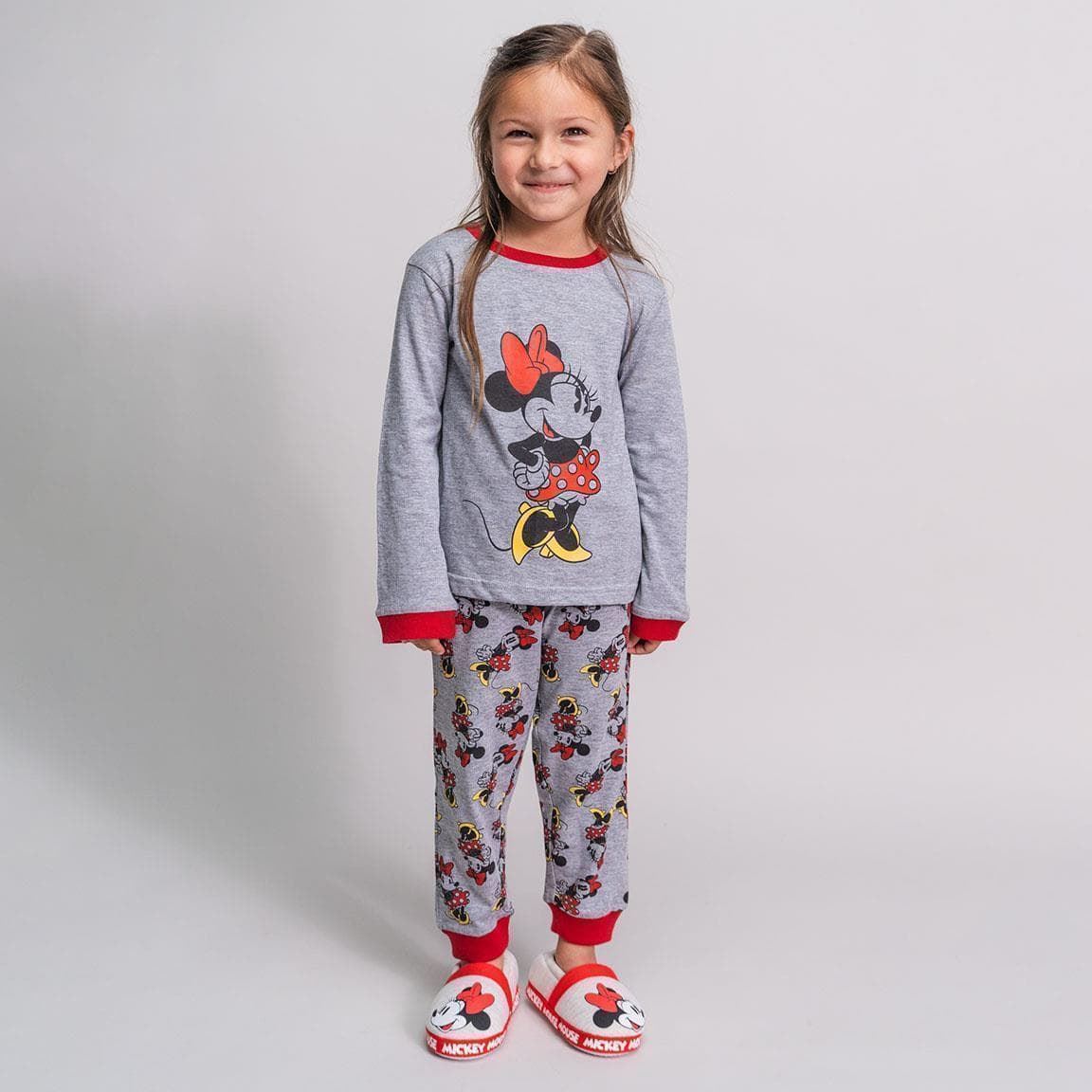 PIJAMA LARGO SINGLE JERSEY MINNIE NIÑA - 2900000189 - Imagen 1