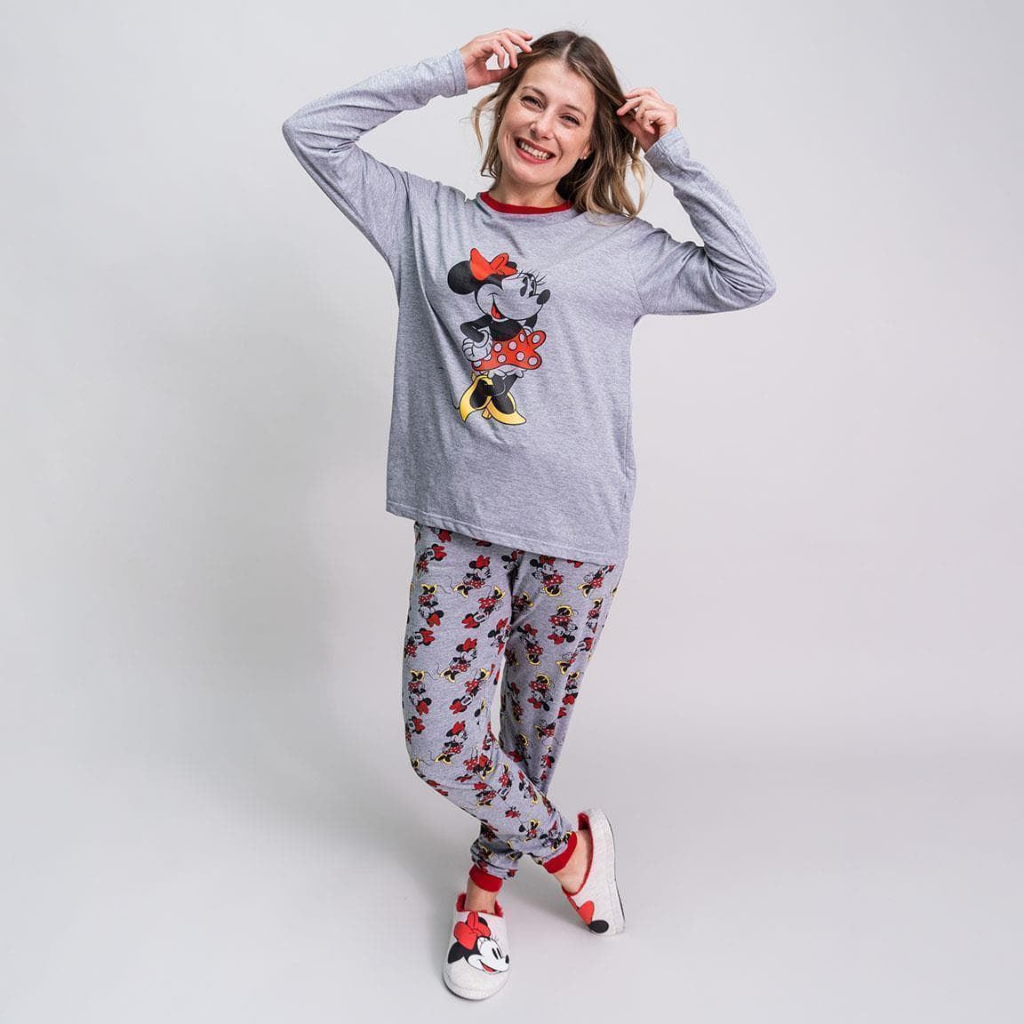 PIJAMA LARGO SINGLE JERSEY MINNIE SRA - 2900000191 - Imagen 1