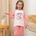 PIJAMA NIÑA TUNDOSADO ROSA KINANIT KN243 - Imagen 1