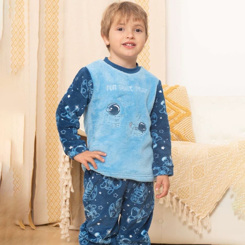 PIJAMA NIÑO CORALINA ESTAMPADO KINANIT KN175 - Imagen 1