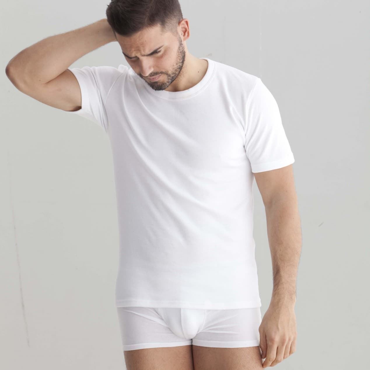 Punt Nou 8040 Camiseta Hombre Manga Corto Afelpada - Imagen 1