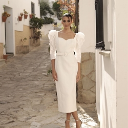 REBAJAS VESTIDO DE FIESTA BLANCO JENICA MAGNOLIA KOBUS - Imagen 2