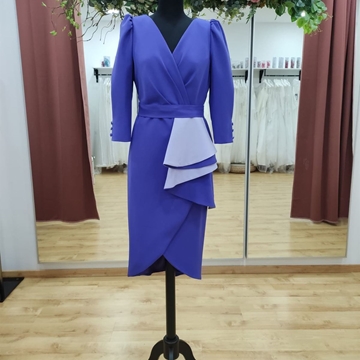 REBAJAS VESTIDO DE FIESTA JUAN MARCOS VOLANTE 2813 - Imagen 2