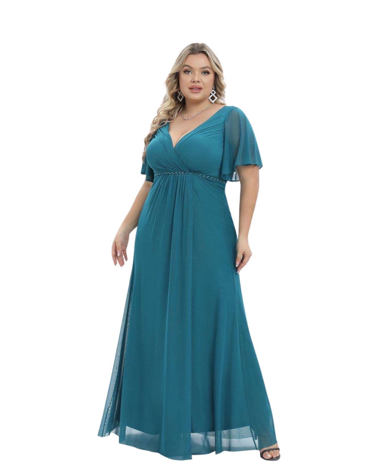 REBAJAS VESTIDO DE FIESTA TALLA GRANDE 2210 - Imagen 2
