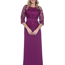 Rebajas VESTIDO DE FIESTA TALLA GRANDE LUISA JARO 2035 - Imagen 1