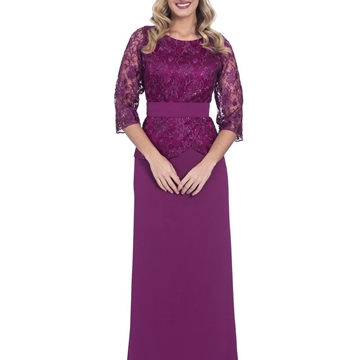 Rebajas VESTIDO DE FIESTA TALLA GRANDE LUISA JARO 2035 - Imagen 1