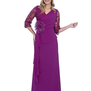 REBAJAS VESTIDO DE FIESTA TALLA GRANDE LUISA JARO 2058 - Imagen 1