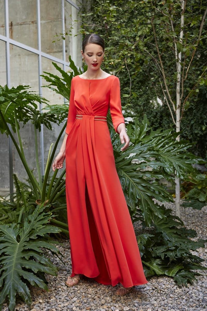 REBAJAS VESTIDO MADRINA BODA CARLA RUIZ 50521 - Imagen 1