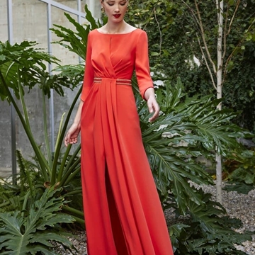 REBAJAS VESTIDO MADRINA BODA CARLA RUIZ 50521 - Imagen 1