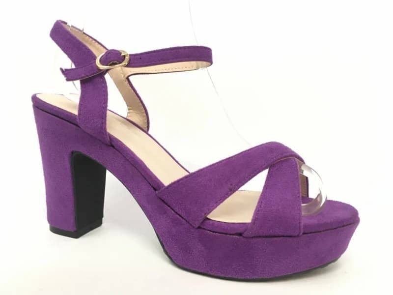 SANDALIA FIESTA PLATAFORMA MORADO J65 - Imagen 1