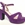 SANDALIA FIESTA PLATAFORMA MORADO J65 - Imagen 1
