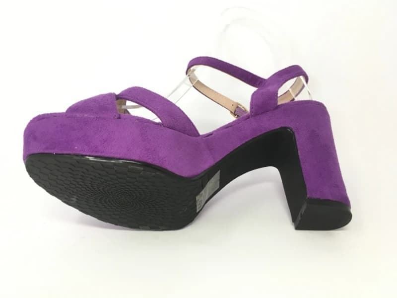 SANDALIA FIESTA PLATAFORMA MORADO J65 - Imagen 3