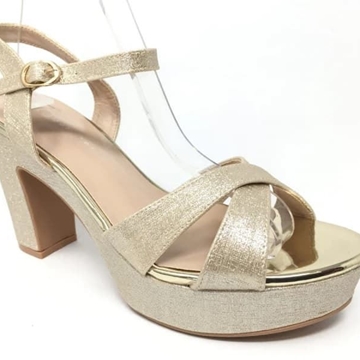 SANDALIA FIESTA PLATAFORMA ORO J242 - Imagen 1