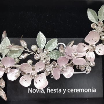 Tocado Ayana Rosa Palo TN001746 - Imagen 1