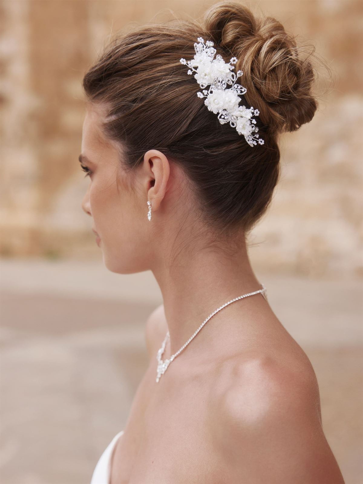 Tocado de Novia J047 Bianco Evento - Imagen 1