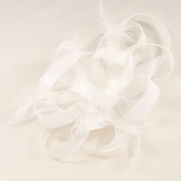 TOCADO MEDIANO PLUMAS BLANCO 22012 - Imagen 2