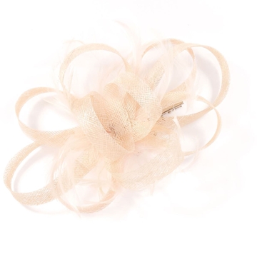 TOCADO MEDIANO PLUMAS NUDE  22012 - Imagen 2