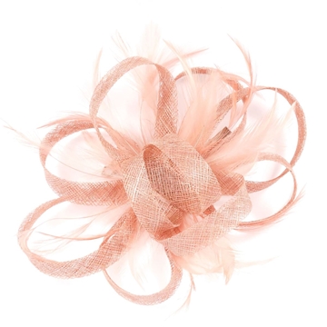 TOCADO MEDIANO PLUMAS ROSA PALO 22012 - Imagen 1