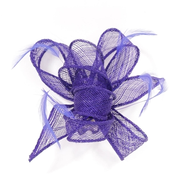 Tocado pequeño plumas azulón 23101 - Imagen 1