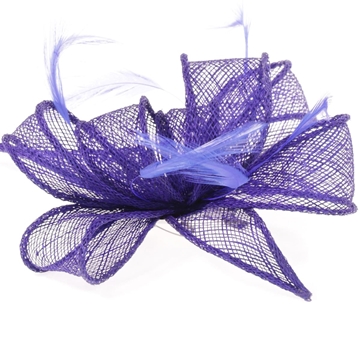 Tocado pequeño plumas azulón 23101 - Imagen 2