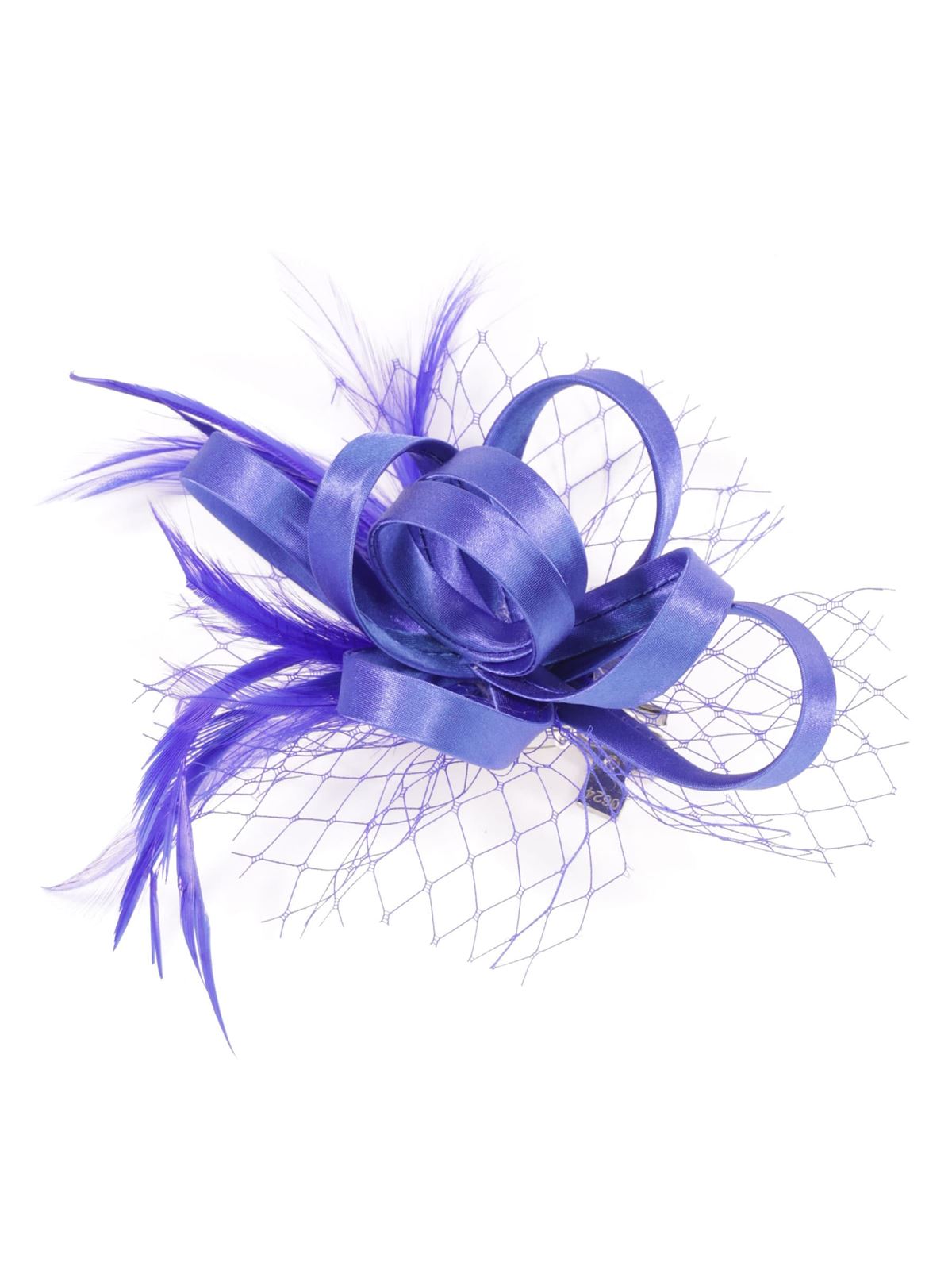 Tocado pequeño plumas azulón 91013 - Imagen 1