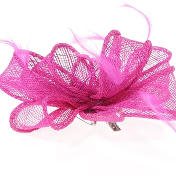 Tocado pequeño plumas buganvilla 23101 - Imagen 2