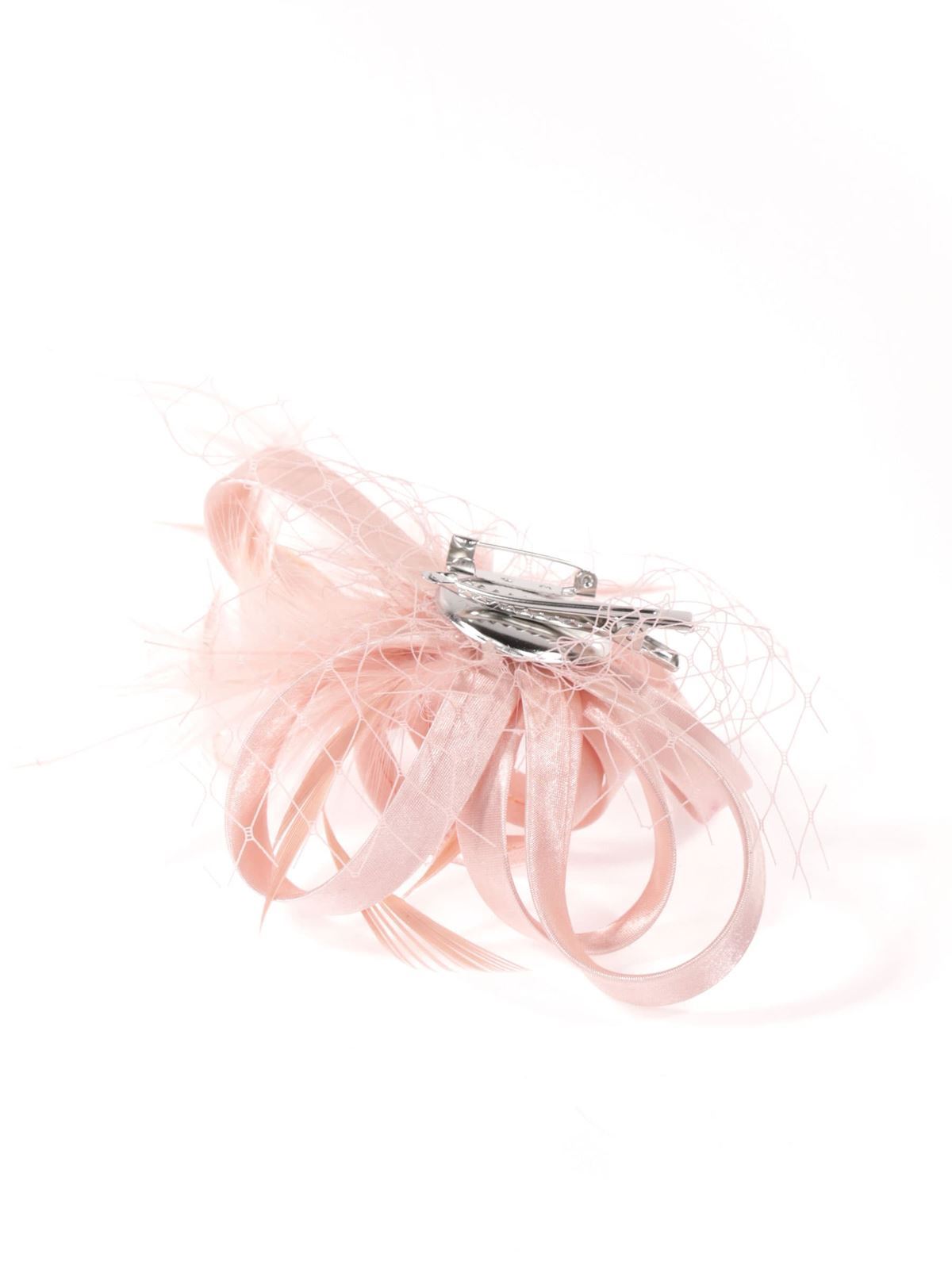 Tocado pequeño plumas rosa-palo 91013 - Imagen 3