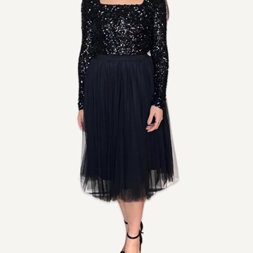 TOP LENTEJUELAS MANGA LARGA 15406 - Imagen 1