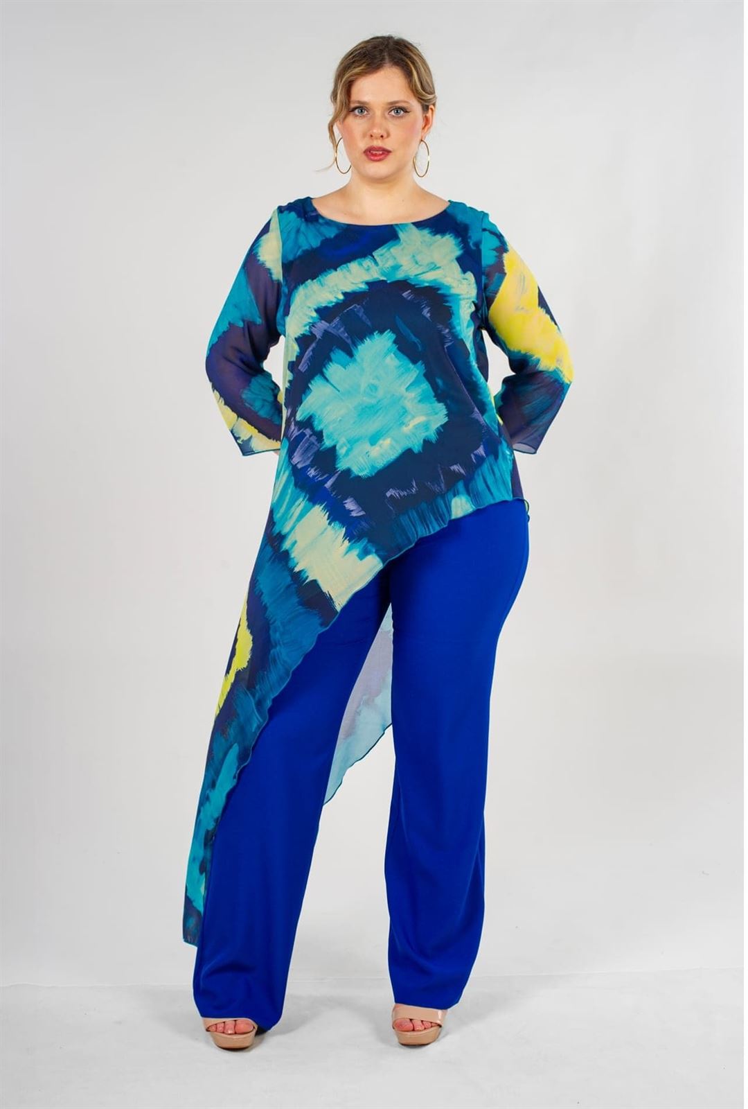 TRAJE DE PANTALÓN MUJER TALLA GRANDE 261826 MIA MIRÓ - Imagen 1