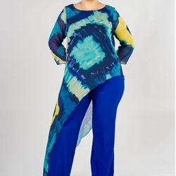 TRAJE DE PANTALÓN MUJER TALLA GRANDE 261826 MIA MIRÓ - Imagen 1