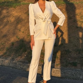 TRAJE PANTALÓN BLANCO NEBLAK 7622 - Imagen 2