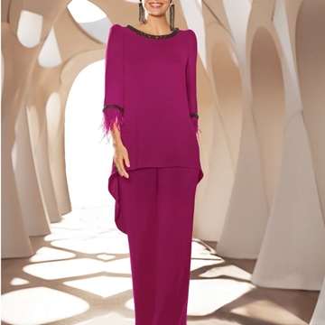 TRAJE PANTALÓN MADRINA NATI JIMENEZ 638 - Imagen 1