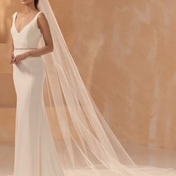 VELO DE NOVIA S451 BIANCO EVENTO - Imagen 2