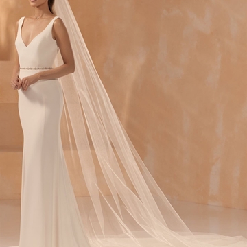 VELO DE NOVIA S451 BIANCO EVENTO - Imagen 2