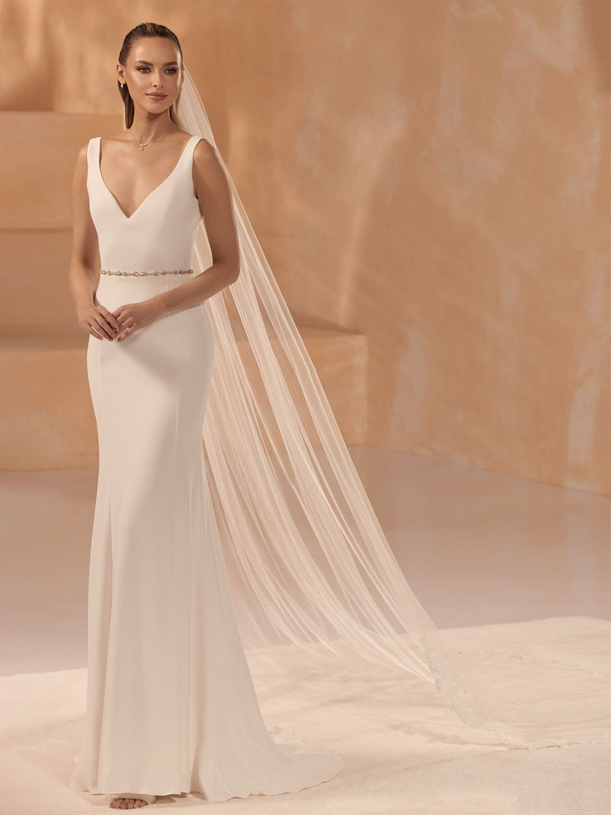 VELO DE NOVIA S456 BIANCO EVENTO - Imagen 1