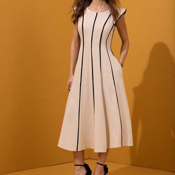 VESTIDO ARGGIDO  CORTES CONTRASTE 49540 - Imagen 1