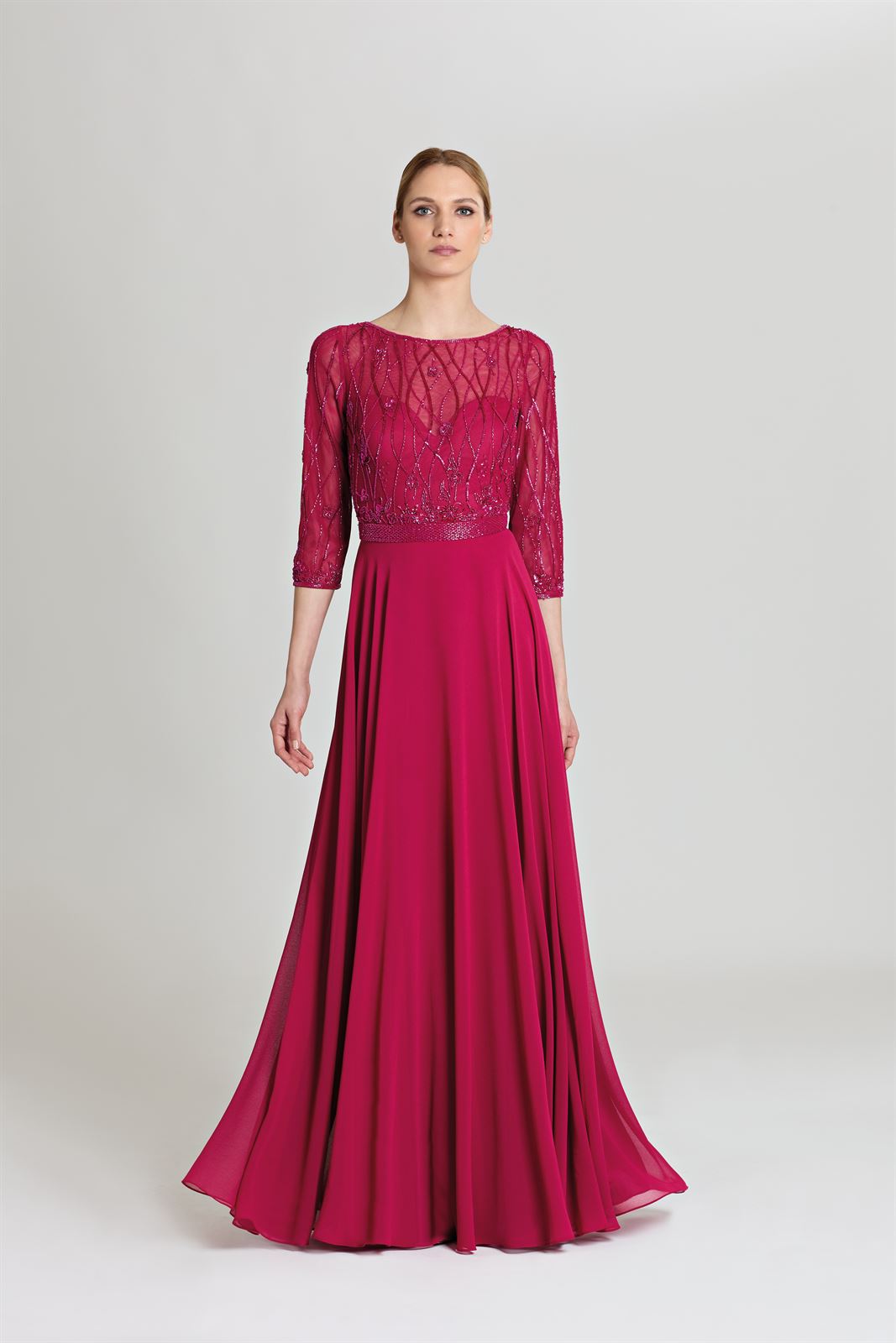 VESTIDO CEREMONIA MADRINA DEMETRIOS D399 - Imagen 1