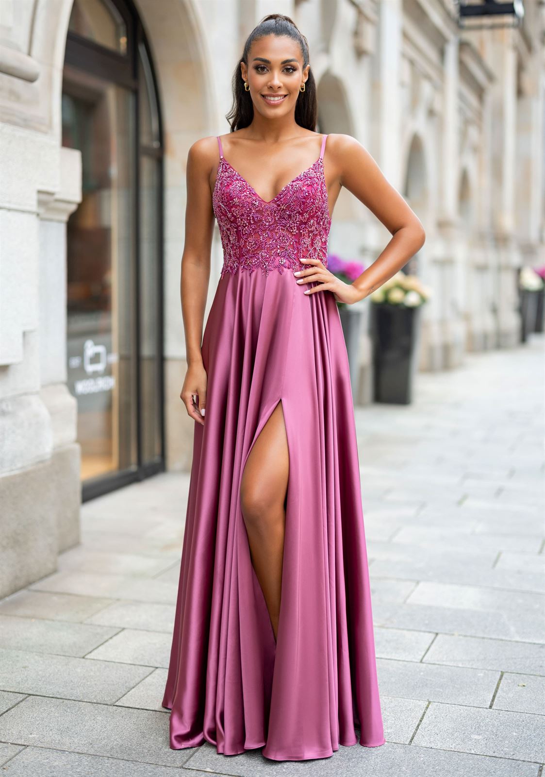 Vestido de Fiesta 0959 CHRISTIAN KOEHLERT Anemone Purple - Imagen 1