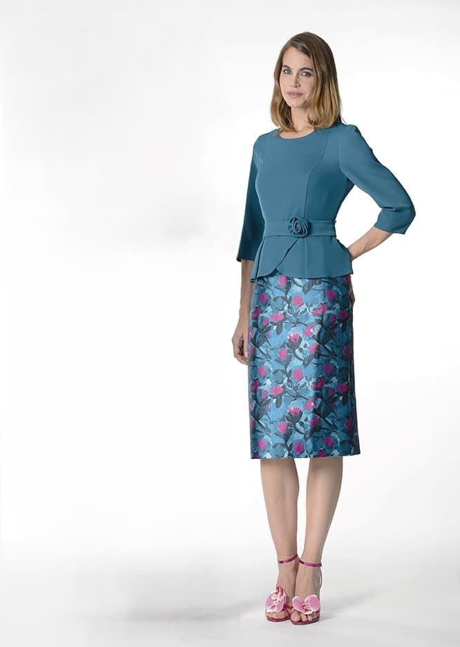 Vestido de Fiesta Creaciones Carfi Modelo  26925 - Imagen 2