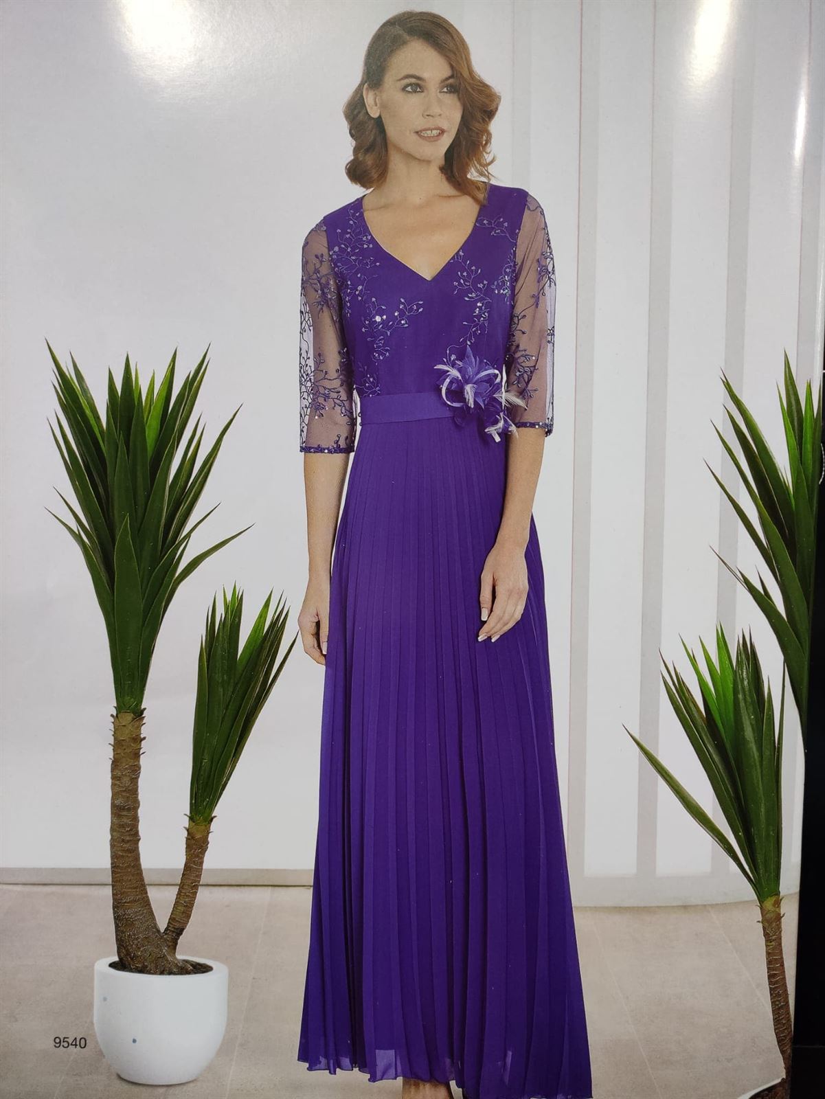 Vestido de Fiesta de Creaciones Carfi Modelo 9540 - Imagen 1