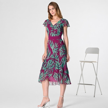 Vestido de Fiesta Estampado Creaciones Carfi 26901 - Imagen 1