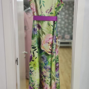 VESTIDO DE FIESTA ESTAMPADO JUAN MARCOS 2937 - Imagen 2