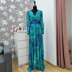 VESTIDO  DE FIESTA ESTAMPADO VALUTA MODA MODELO 231445 - Imagen 1