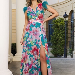 VESTIDO DE FIESTA GALICIA JUAN MARCOS 2910 - Imagen 2