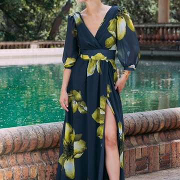 VESTIDO DE FIESTA  JUAN MARCOS 2828 - Imagen 1