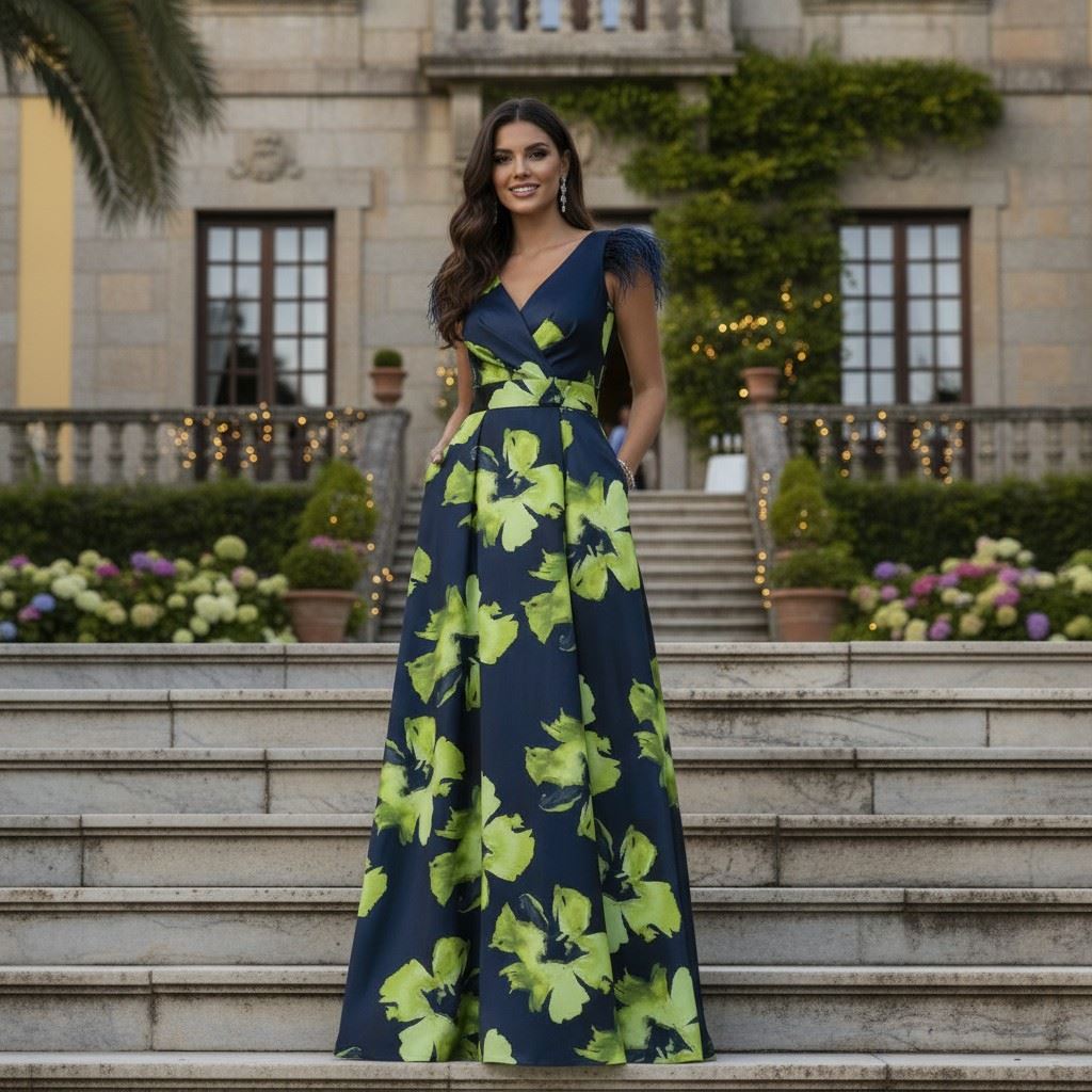 VESTIDO DE FIESTA  JUAN MARCOS 2924 LIMA - Imagen 1