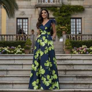 VESTIDO DE FIESTA  JUAN MARCOS 2924 LIMA - Imagen 1