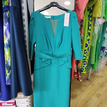 VESTIDO DE FIESTA JUAN MARCOS PEPLUM 2829 - Imagen 2