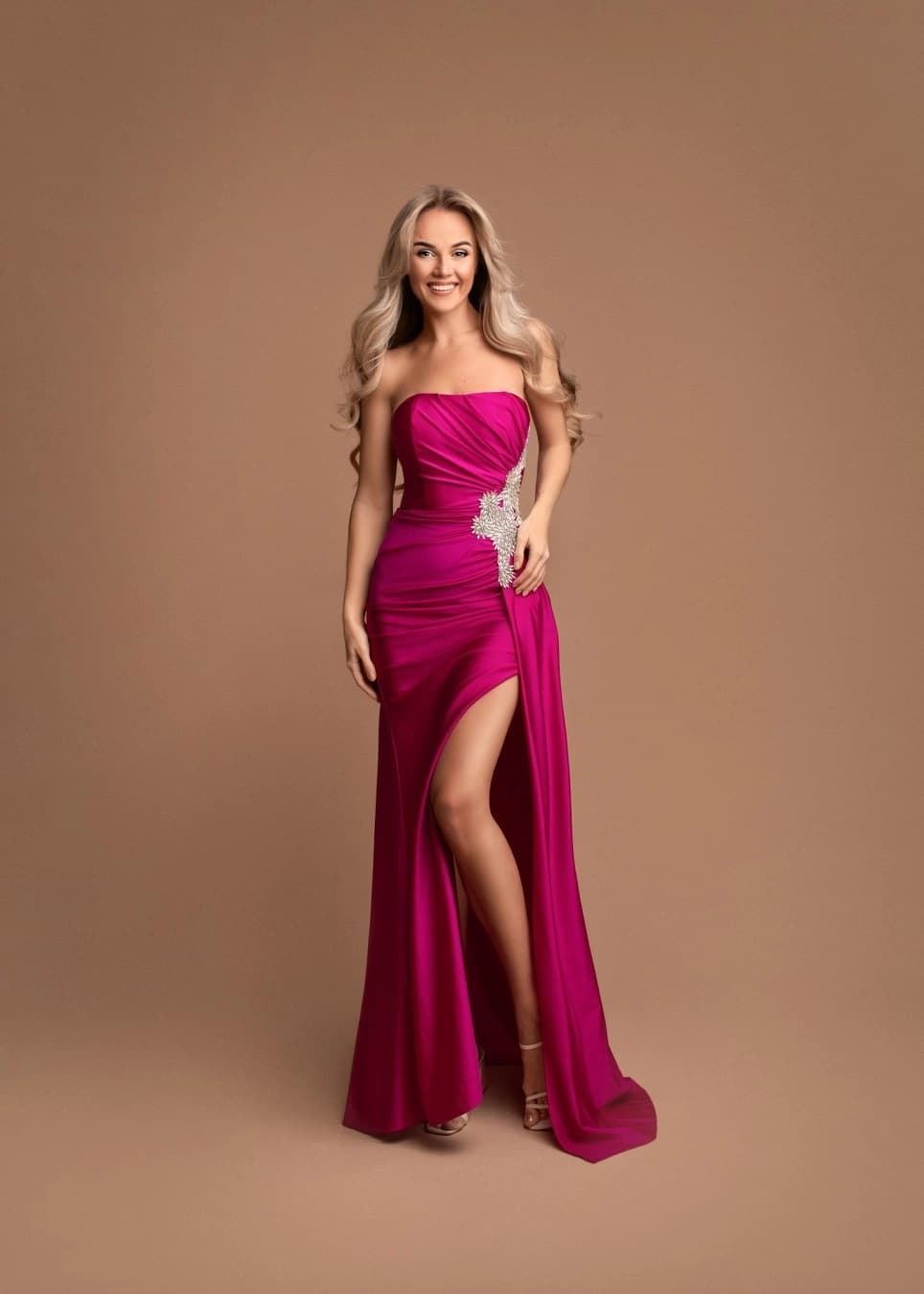 VESTIDO DE FIESTA LARGO ALICIA 2484 - Imagen 1